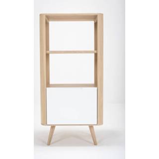 👉 Boekenkast houten hout bruin Ena shelf whitewash - 60 x 125 cm 8720604646733