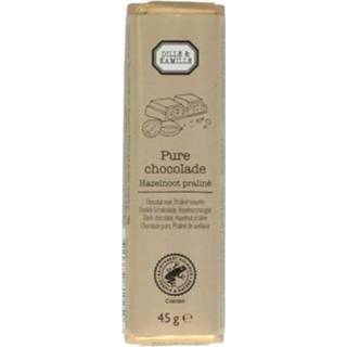 👉 Chocoladetablet active Chocoladetablet, puur, hazelnoot praliné, 45 g 8720687810250