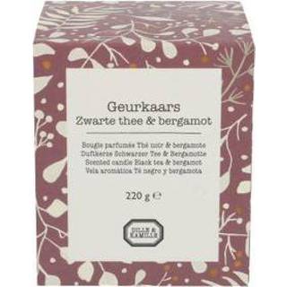 👉 Geurkaars zwarte active Geurkaars, thee&Bergamot, 220GR 8720687818119