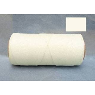 👉 Klos wit polyester active Macrame Koord - GEBROKEN / OFF WHITE Waxed Cord 914 cm 1mm dik