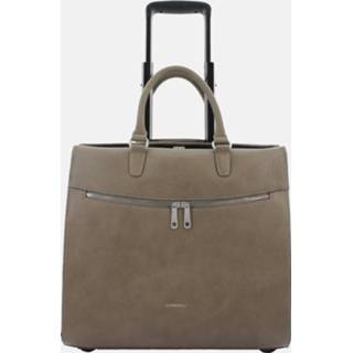 👉 Trolley taupe leer vrouwen effen bruin active Gigi Fratelli Dames Leren Laptop 15 inch Romance Business ROM8012 8718678064355