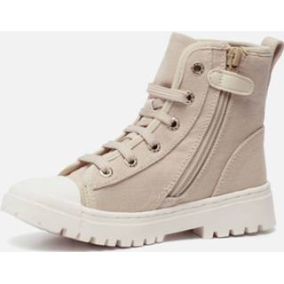 👉 Veterboots beige canvas girl Shoesme 8720353370095
