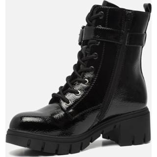 👉 Veterboots zwart lak vrouwen Bugatti Elara 7613145736012