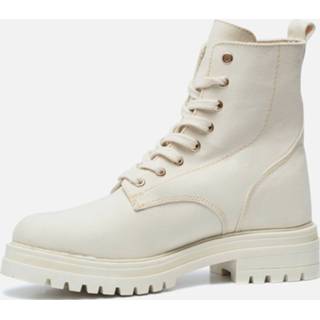 👉 Veterboots beige canvas vrouwen Cellini 8718708671263