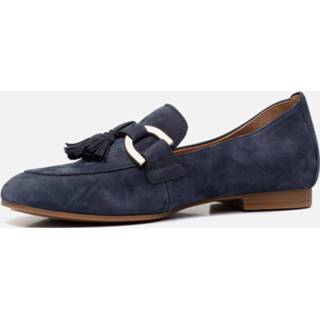 👉 Instappers blauw nubuck vrouwen Gabor 4065171087966
