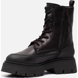 👉 Veterboots zwart imitatieleer vrouwen Tamaris 172342 4064196700355