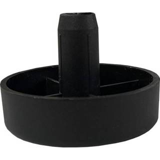 Meubelpoot plastic kunststof zwart ronde 1,5 cm met pin 13 mm 9500025997275
