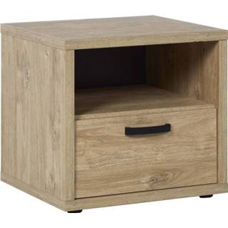 👉 Nachtkastje spaanplaat bruin Edison 6097130550561 6097135577549