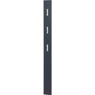 👉 Kapstokpaneel zwart spaanplaat MDF Colori Mat 6097147025052