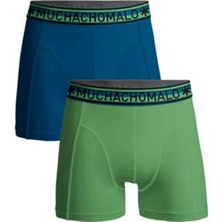 👉 Boxer short s groen mannen katoen Heren 2-pack boxershorts effen 8718168994995