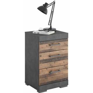 👉 Nachtkastje spaanplaat bruin Hermes Vintage 6097134664608