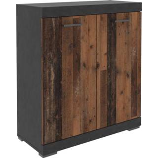 👉 Opbergkast spaanplaat bruin Hermes Vintage 80x35x90 cm - 1 6097137274217