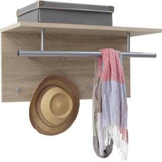 👉 Kapstok eiken spaanplaat bruin Jens 6097136083070