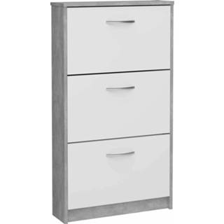 👉 Schoenenkast spaanplaat grijs Outletaanbieding Delphine Beton 104 cm 6097142553505