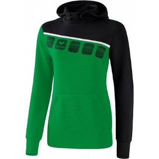 👉 Erima sweatshirt 5 C dames polyester groen/zwart maat 44