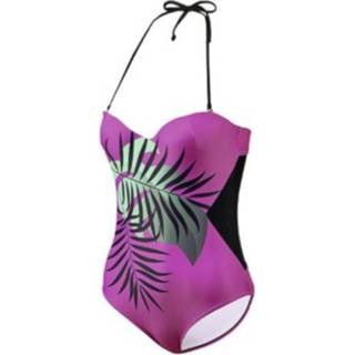 👉 Beco badpak BEactive C cup dames polyester roze/groen maat 36