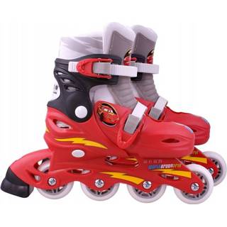 👉 Disney inline skates Cars hardboot rood maat 27-30