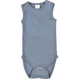 👉 Rompertje blauw katoen junior Smallstuff romper basic body zonder mouwen mt 62 5712352048986