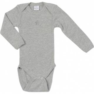 👉 Rompertje grijs katoen junior Smallstuff romper basic body lange mouwen mt 86 5712352017425