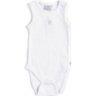 👉 Rompertje wit katoen junior Smallstuff romper basic body zonder mouwen mt 92 5712352051122