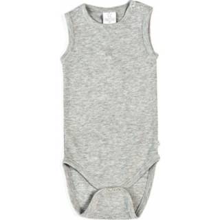 👉 Rompertje grijs katoen junior Smallstuff romper Basic body mouwloos mt 98 5712352048467