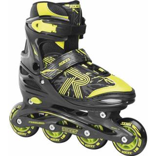 👉 Roces inline skates Jokey 3.0 softboot 82A zwart/geel