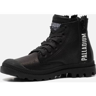 👉 Veterboots zwart palladium leer vrouwen Pampa UBN 3610942855278