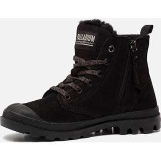 👉 Veterboots zwart palladium imitatieleer vrouwen 3610941570776