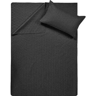 👉 Bedsprei zwart Microvezel-Polyester Sleeptime - Wayfair Kleur: 8720105610677