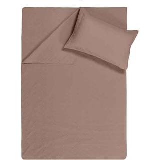 👉 Bedsprei Microvezel-Polyester zwart Sleeptime - Wave Kleur: Taupe 8720105610738