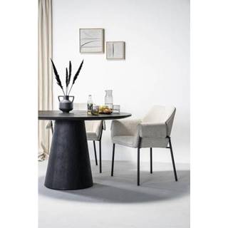 👉 Eettafel zwart active Eleonora Aron rond 130 cm 8719087026316