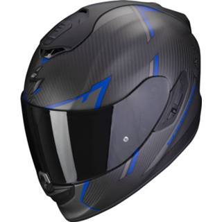 👉 Integraalhelm zwart blauw carbon s active Scorpion Exo-1400 Evo Air Kendal Matt Zwart-Blauw 3399990102311