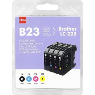 👉 Unisex HEMA Cartidge B23 Voor De Brother LC-223 8718161994299