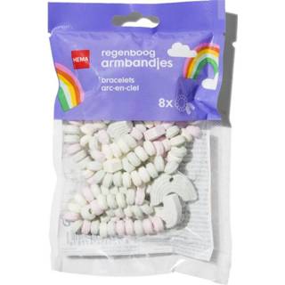 👉 Snoep unisex Regenboog Armbanden - 8 Stuks 8720354477816