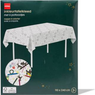 👉 Tafelkleed papier unisex HEMA Inkleur Kerst 240x110 8720354442166