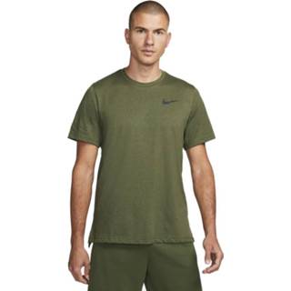 👉 Sportshirt l mannen groen Nike Burnout SS Top 3.0 heren