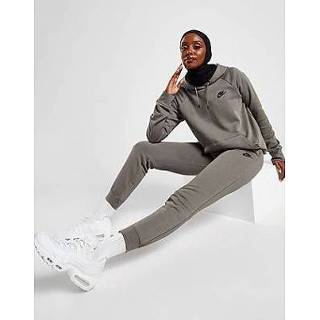 👉 Grijs zwart m vrouwen Nike Sportswear Essential Fleecebroek voor dames - Olive Grey/Black 196152837905