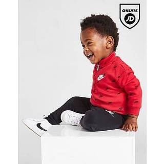 👉 Rood kinderen Nike All Over Print 1/4 Zip Tracksuit Infant - Red Kind 5059917165000