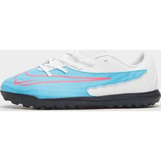 👉 Voetbalschoenen blauw wit roze synthetisch kinderen Nike Jr. Phantom GX Club TF voor kids (turf) - Baltic Blue/White/Laser Blue/Pink Blast Kind 196154490627