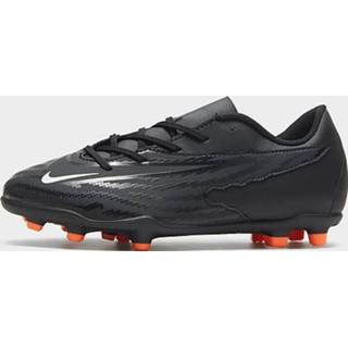 👉 Voetbalschoenen zwart grijs oranje wit synthetisch kinderen Nike Jr. Phantom GX Club MG voor kids (meerdere ondergronden) - Black/Dark Smoke Grey/Total Orange/Summit White Kind 196154489782