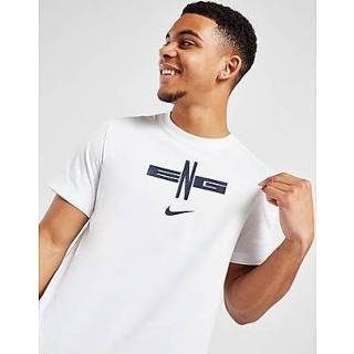 👉 Short sleeve wit s male mannen Nike England Voice T-Shirt - White Heren 195870808433