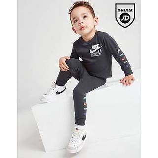 Grijs kinderen Nike Illuminate Crew Tracksuit Infant - Grey Kind 5059917165161