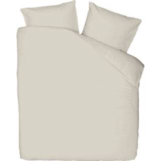 👉 Dekbed overtrek katoen creme beige Presence Egyptisch Plain Uni - Dekbedovertrek 2-persoons (200 x 200/220 cm + 2 kussenslopen) 8719909041299