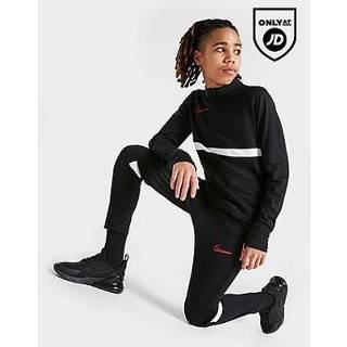 👉 Trainingsbroek zwart grijs wit rood kinderen Nike Academy Junior - Black/Smoke Grey/White/University Red Kind 195869282763