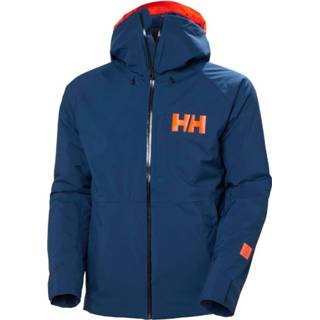 👉 M mannen blauw Helly Hansen Powderface ski jas heren