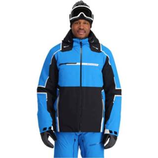 👉 M mannen blauw dessin Spyder Titan ski jas heren