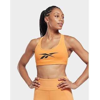 👉 Sport BH XXS vrouwen Reebok lux vector racer sportbeha - Peach Fuzz S23-R Dames 4066752513126