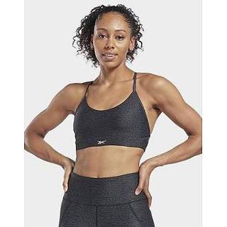 👉 BH zwart XXS vrouwen Reebok lux strappy sports modern safari print beha - Black Dames 4066752062747