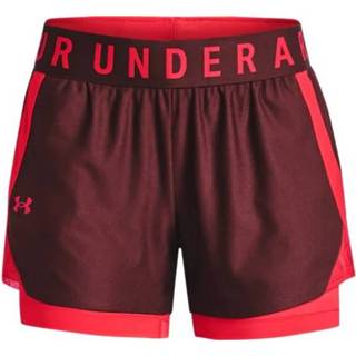 👉 Sportshort XL vrouwen rood dessin Under Armour 2 in 1 dames