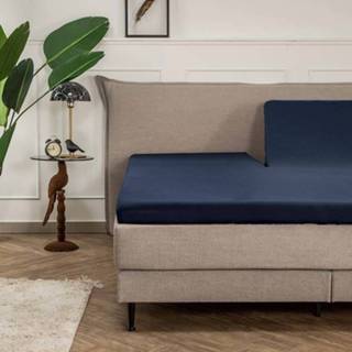 👉 Splittopper Dubbel Jersey zwart Presence - Hoeslaken Kleur: Navy, 190/200 x 200/210 cm Dekbedovertrek 8719909067855